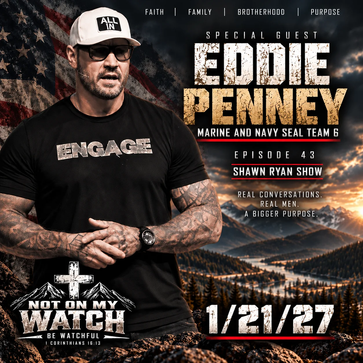 Eddie Penney, special guest. Marine and Navy SEAL Team 6. Episode 43 of the Shawn Ryan Show. January 21, 2027.